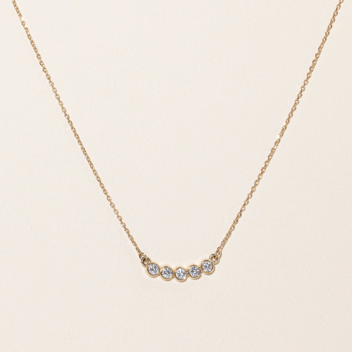 100 Ways' Diamond Scoop Pendant & Necklace | 0.33ctw | 17.5 |