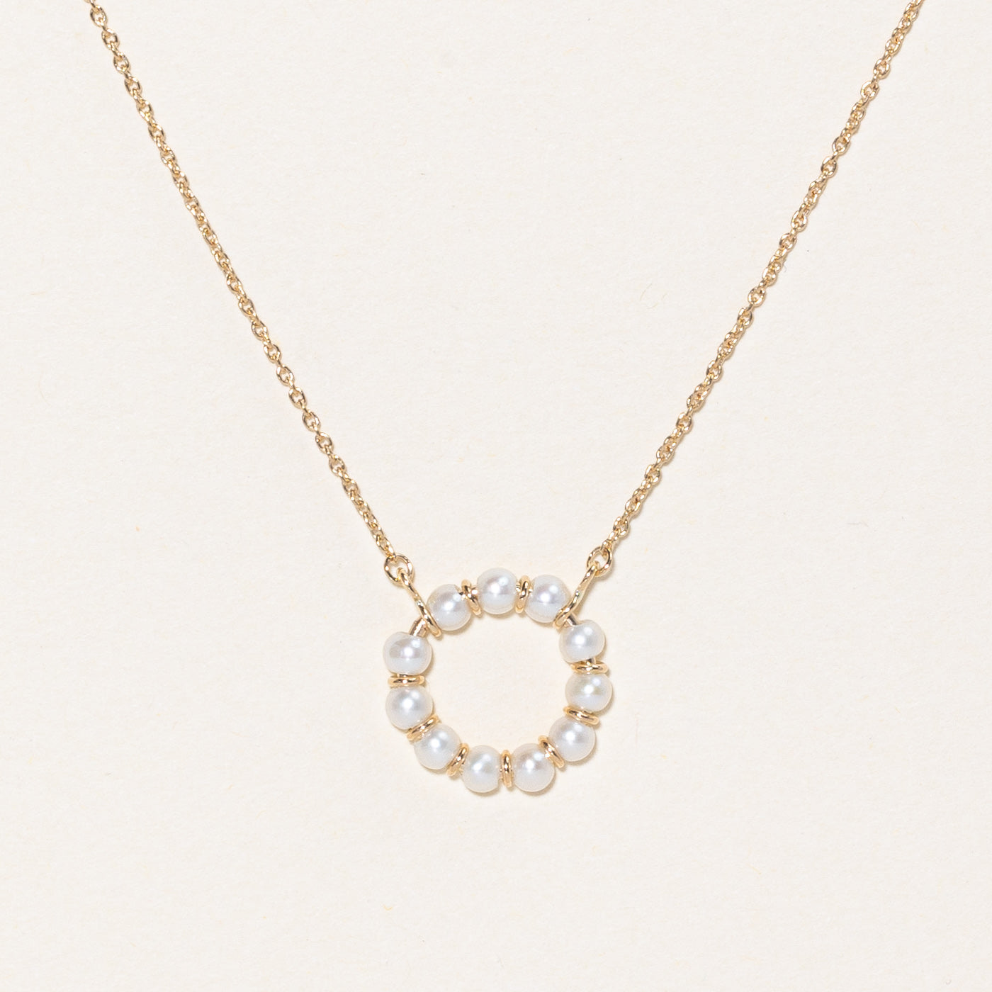 100 Ways' Freshwater Pearl Wreath Pendant Necklace | 18 |