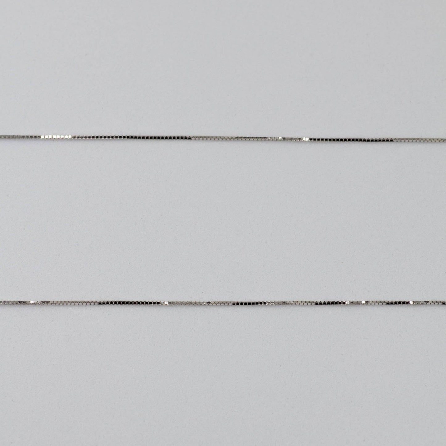 '100 Ways' White Gold Adjustable Box Chain |