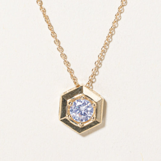 100 Ways' GIA Certified Diamond Hexagon Bezel Pendant Necklace | 0.40ct | 18 |