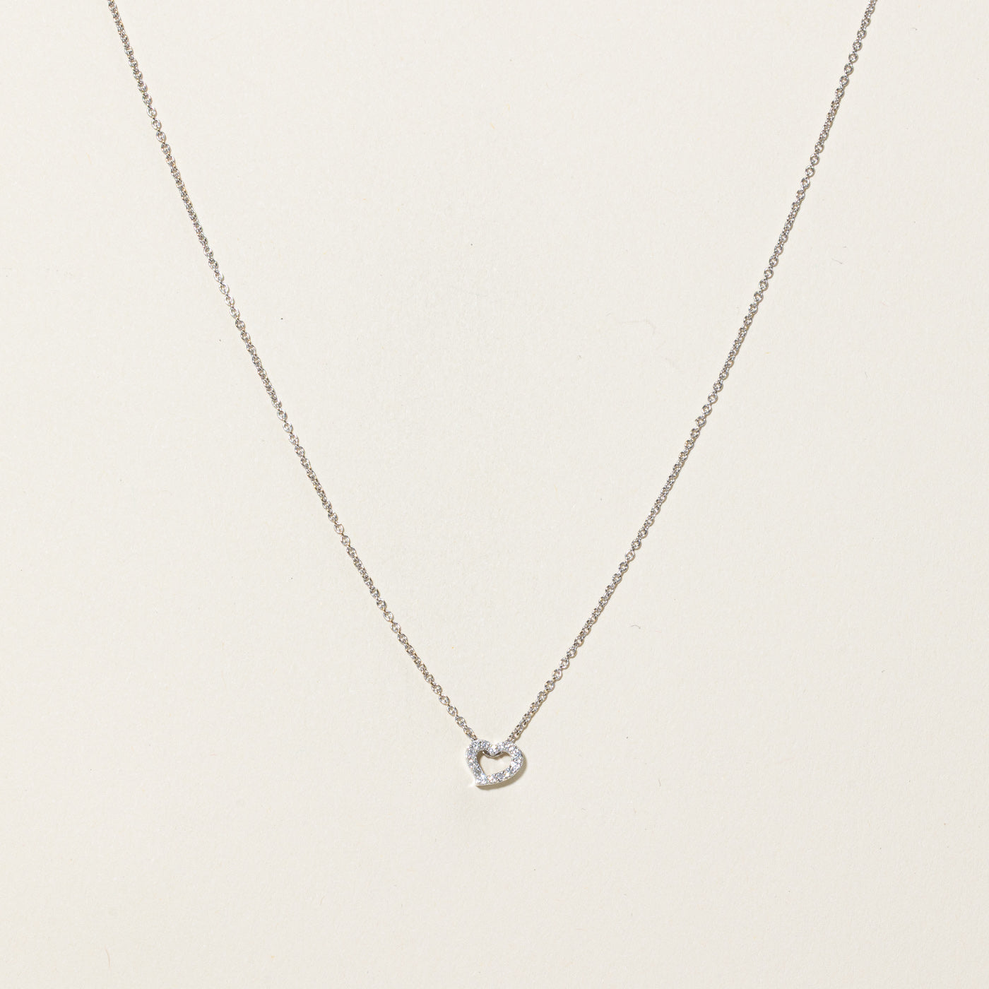 Birks' Essentials Heart Diamond Necklace | 0.09ct | 18