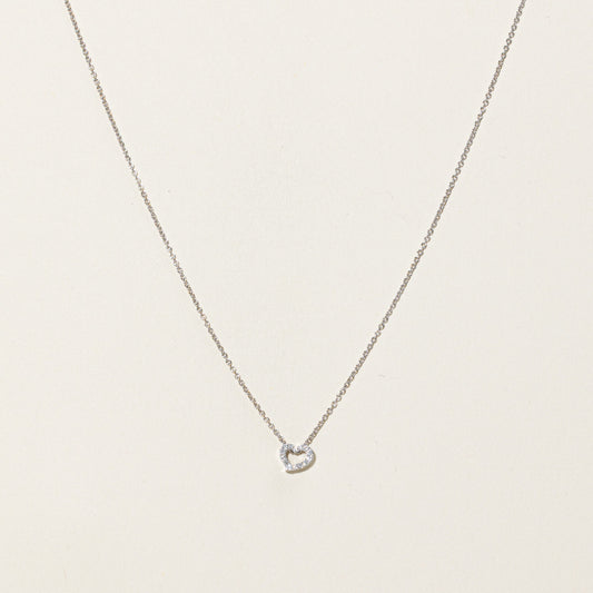 Birks' Essentials Heart Diamond Necklace | 0.09ct | 18