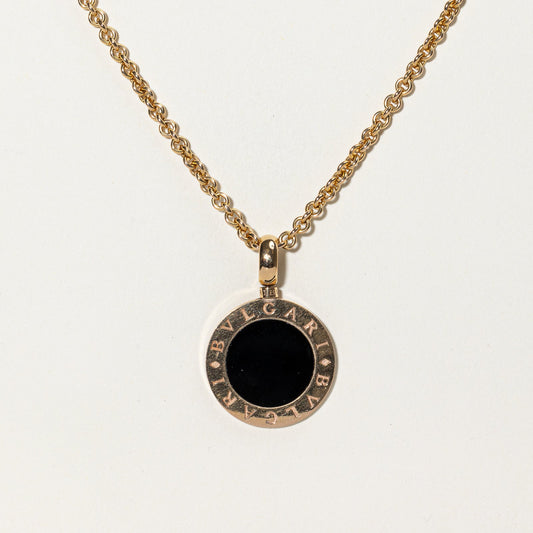 BVLGARI' Onyx & Mother of Pearl Necklace | 2.30ct, 2.30ct | 18 |