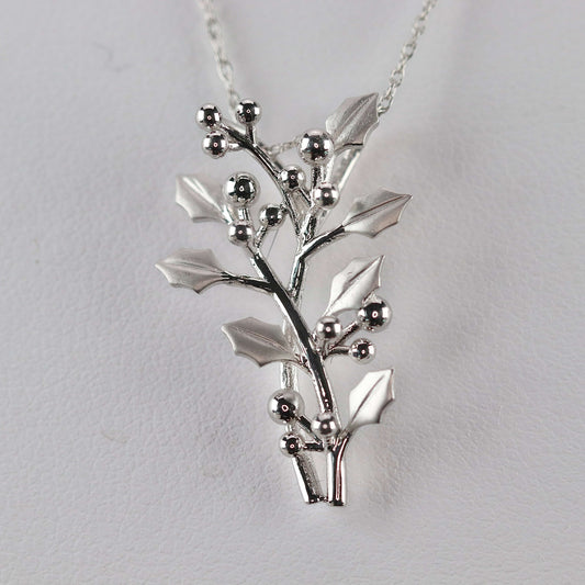 SPECIAL! Holly necklace (December) in white gold
