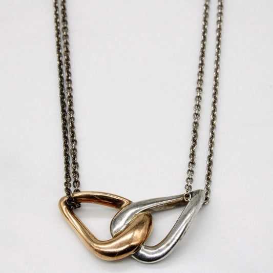 Birks' Sterling Silver & 18k Yellow Gold Necklace | 18 |