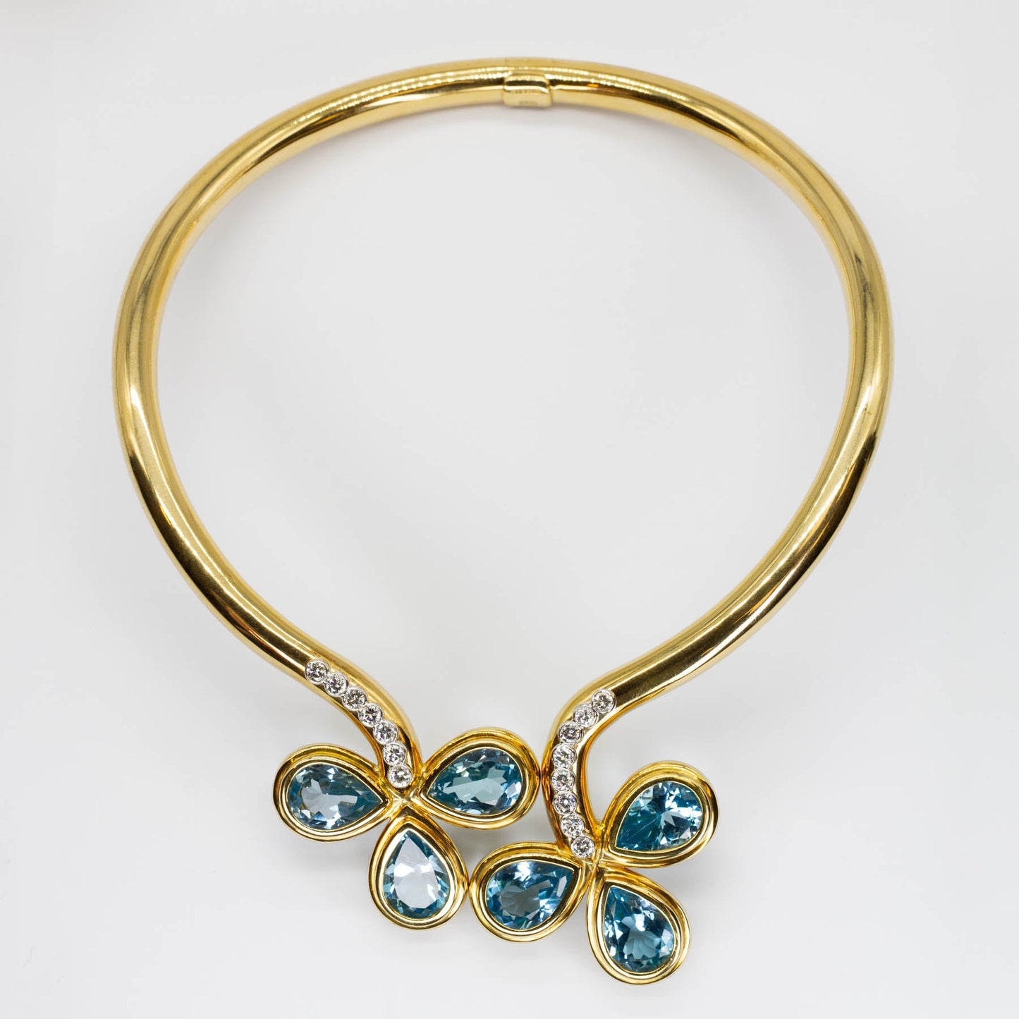 Carlo Weingrill' Topaz and Diamond Cocktail 18k Necklace | 70.0ctw, 2.0ctw | 15