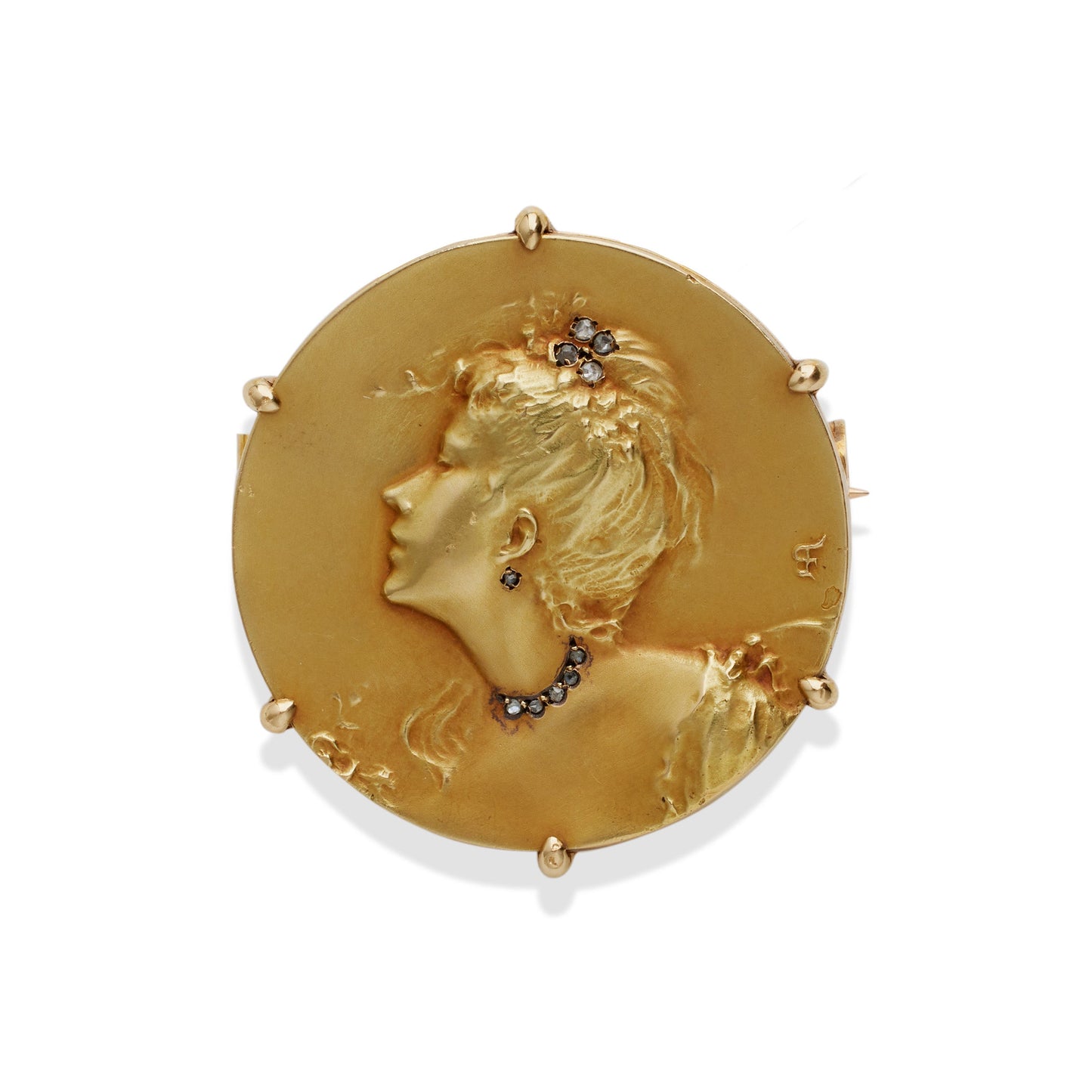 Comte d'Epinay de Briort Art Nouveau Medal-Jewel Habill¨¦ Pendant Brooch