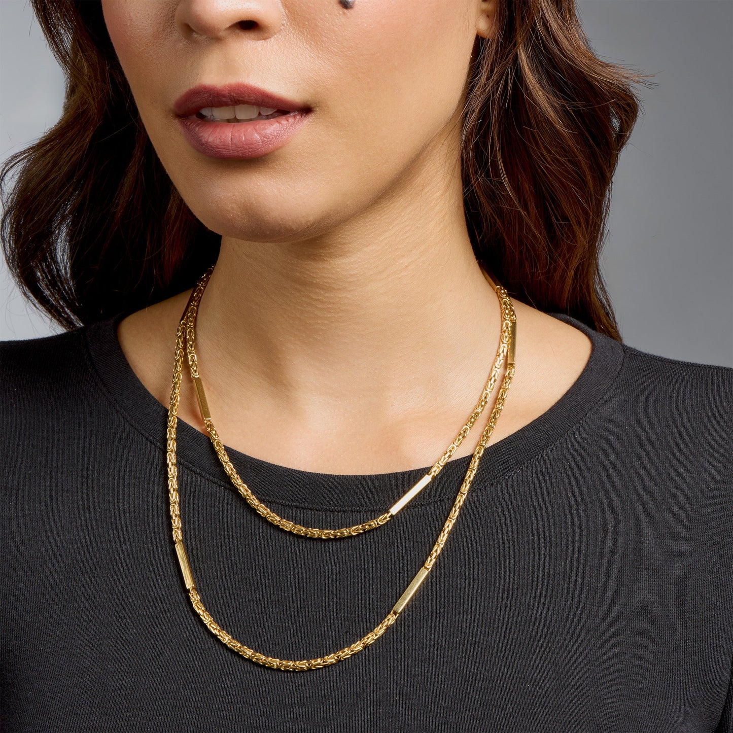 Chaumet Paris 18K Gold Long Chain Necklace