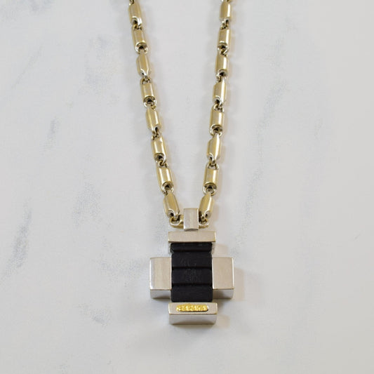 Baraka' Rubber & Gold Necklace | 23 |