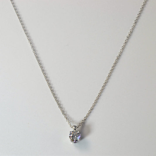 Birks' Blue Solitaire Diamond Necklace | 0.53ct | 18 |
