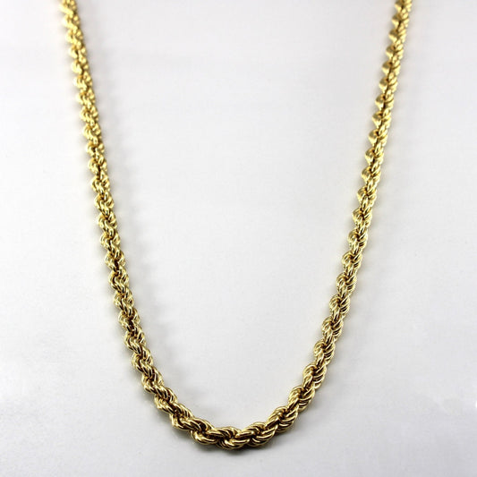 Birks' Yellow Gold Rope Chain | 24|