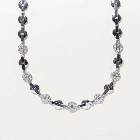 Cartier' Himalia Collection 18k White Gold Diamond Necklace | 2.30ctw | 16 |